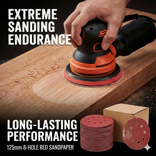LESNIC 5-Inch 8-Hole Sanding Discs - Coarse Grit Aluminum Oxide Sandpaper for Initial Sanding & Rust Removal, P40/P60/P80, Professional Grade